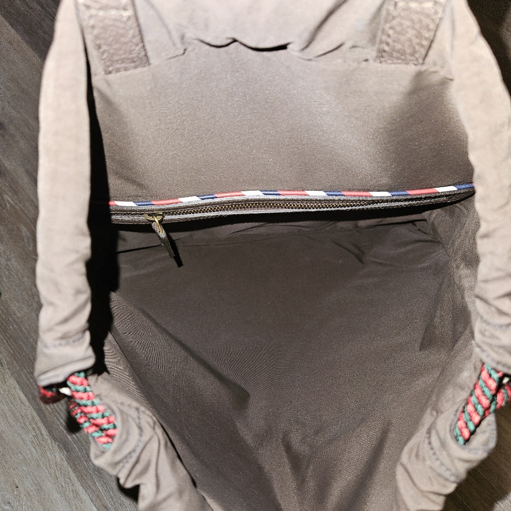 Rare Like New Patchwork Gucci Drawstring Backpack - image 4